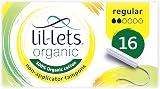 Lil-Lets Organic Non-Applicator Tampons Regular 16 Bodily Care</br>