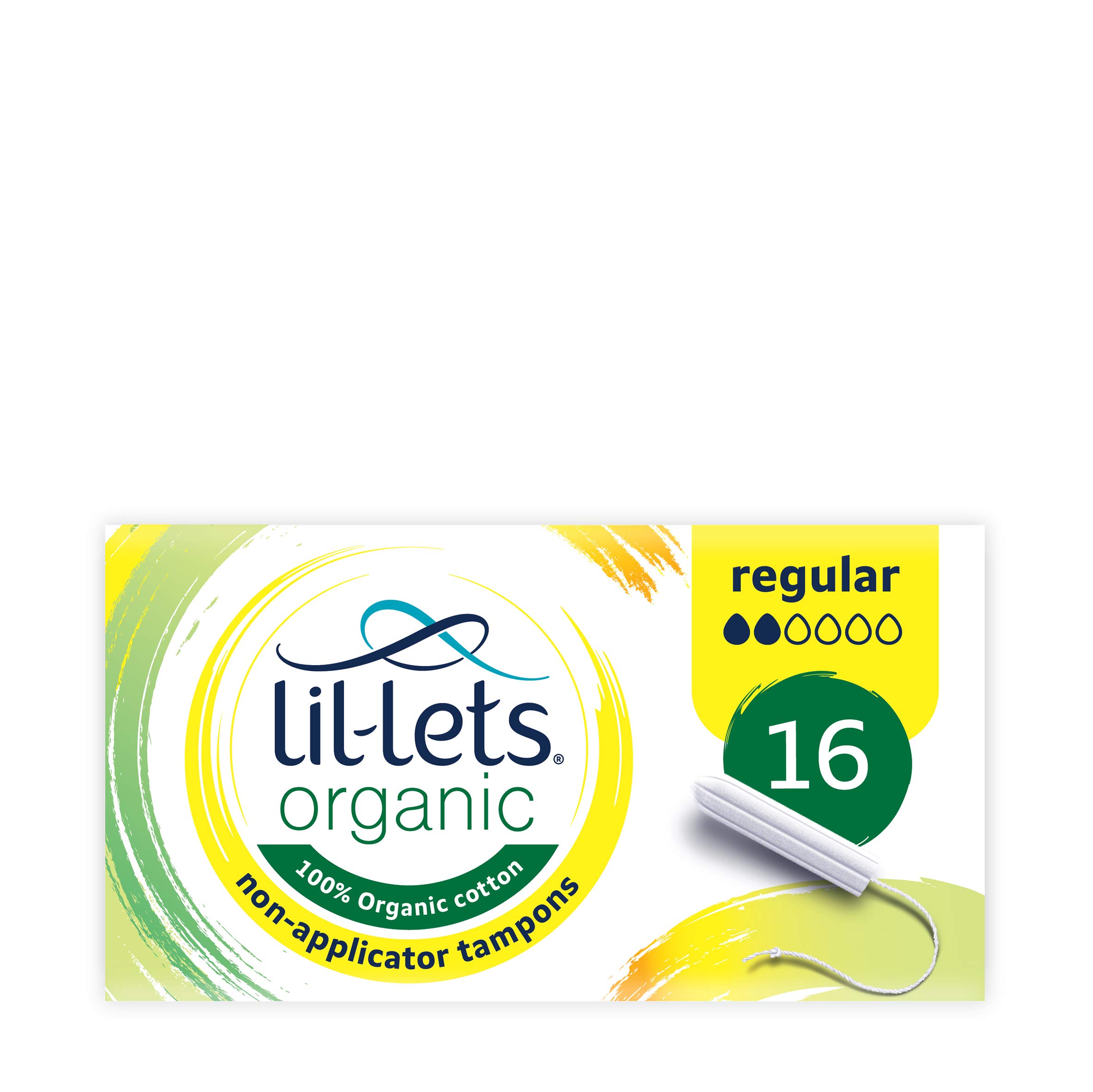 Lil-Lets 16 Organic Non-Applicator Tampons Regular