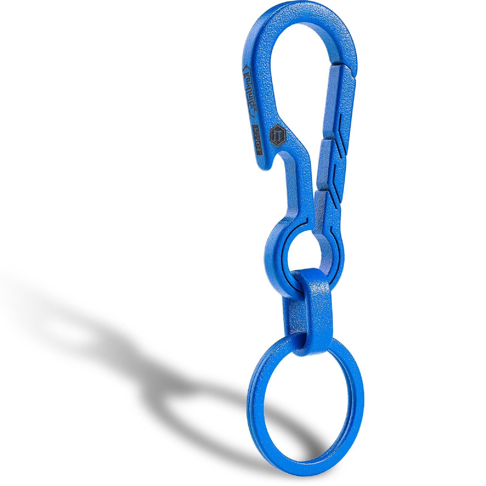 KeyUnity KM01 Titanium Carabiner Keychain Clip Quick Release EDC Key Holder Organizer with Keyring