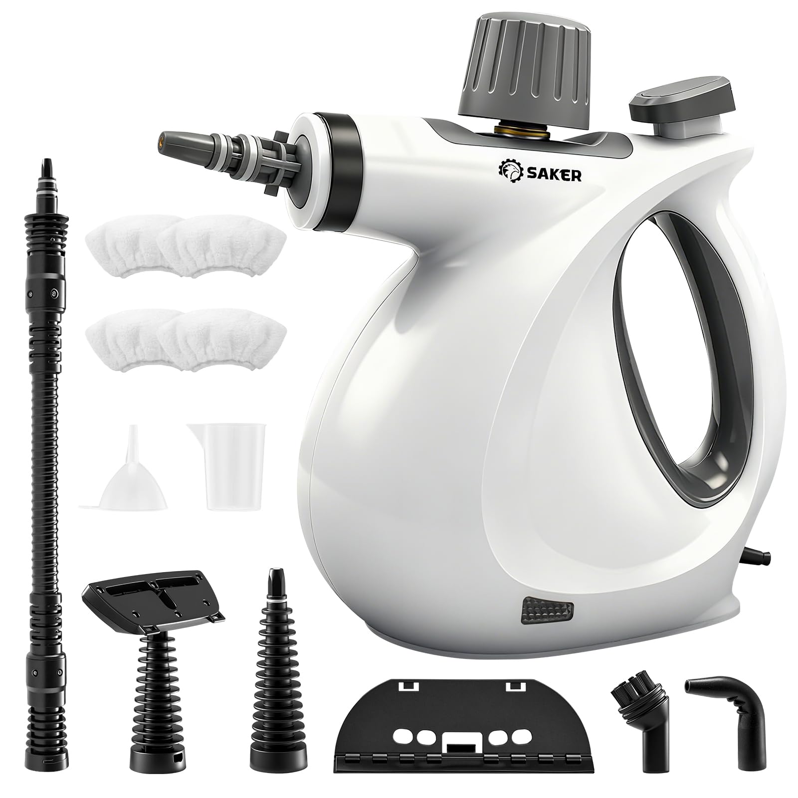 Photo 1 of ***(MISSING ATTACHEMENTS)***Saker Handheld Steam Cleaner Upgraded,Portable Steam Cleaner for Home,1050W Steam Cleaner,Quick Heating & Deep Cleaning of Floors, Cars, and Kitchen(with 5 Fiber Cloths)