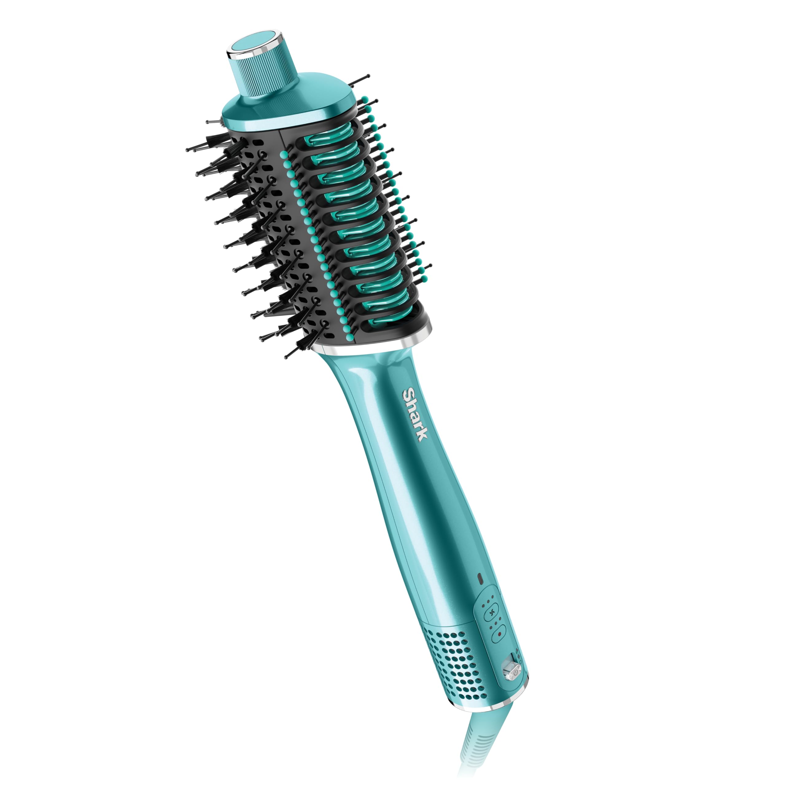 Photo 1 of Shark Glossi 2-in-1 Hot Tool and Air Glosser, Ultra-Fast, Ultra-Glossy Blowouts at-Home, Heat-Controlled Ceramic, Curly, Coily, and Color Friendly, Jewel Teal, HT302TL