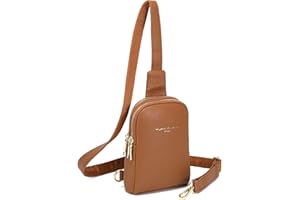 INICAT Small Crossbody Sling Bags for Women Vegan Leather Cell Phone Purse Fanny Packs for Women Men