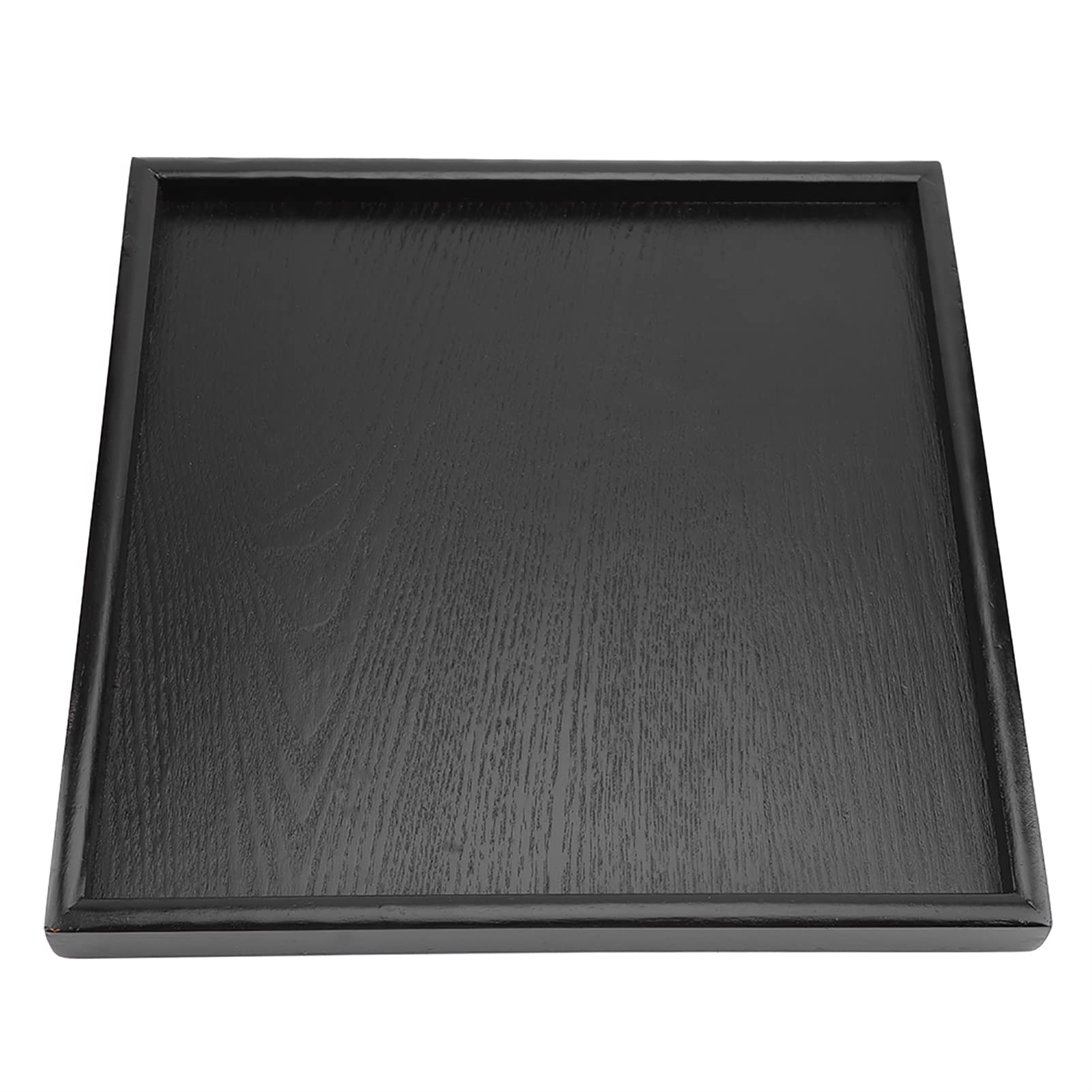 TOPINCN Solid Wood Serving Tray Rectangle Shape Tea Coffee Drinks Plate Snack Food Meals Breakfast Restaurant Platter Dining Tableware(30 * 30)
