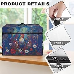 Yaparuogr Vintage Rooster Sewing Machine Covers
