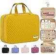 HOTOR Travel Toiletry Bag - Toiletry Bag w/Hanging Hook - Spacious Toiletry Bag for Women & Men, Makeup Bag/Big Comparment, Waterproof for Travel Accessories, Travel Essentials, Medium, Yellow
