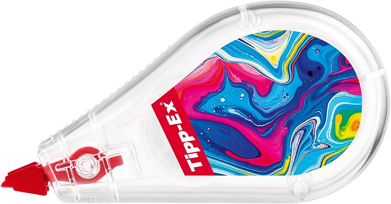 Correttori a Nastro Mini Pocket Mouse con Pellicola Resistente - 2 Design Hydro Dipping e 4 Classici, Confezione da 6
