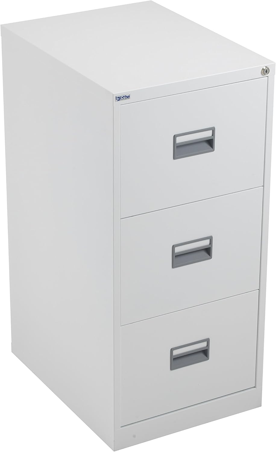 Talos Heavy Duty Steel Filing 40 kg Drawer Tolerance, White, 3