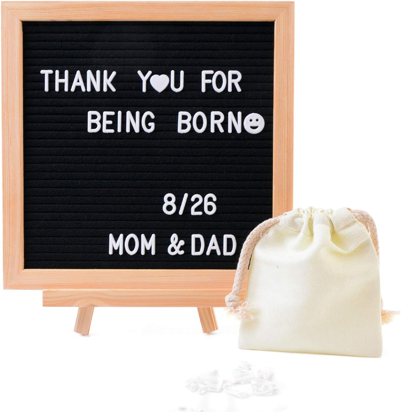 Amazon Co Jp レターボード 最大３４０文字で表現可能 立てかけスタンド付き メッセージボード 出産祝い 月齢フォト マタニティフォト 結婚式 フェルトレターボード フェルトボード コルクボード メニューボード レター ブラックボード マタニティ ベビー