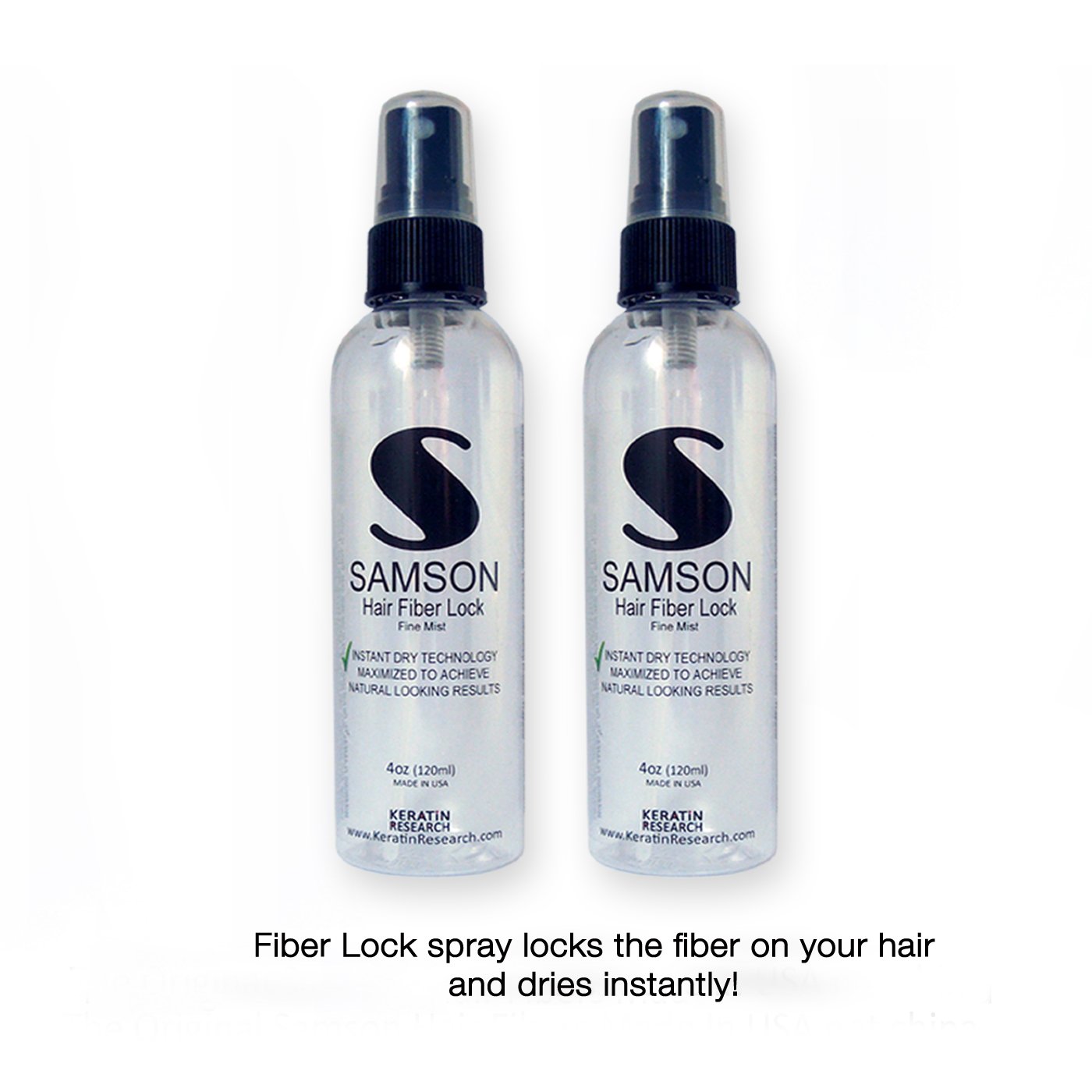 Amazon Com Samson Hair Fiberlock Replaces Hair Gel Spray For Men