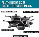 Pendeford Value Plus Cookware Set Non-Stick Carbon Steel Pans Lids view 3