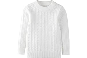 GENERIC Danny D Little Boys & Girls Chunky Thick Long Sleeve Pullover Sweater Needle Cable Knitwear Slim Fit Jumpers Tops