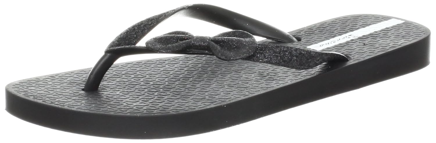 ipanema glitter bow flip flops