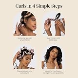 Kitsch Satin Flexi Rod Heatless Hair Curler Set Rosewood 6pcs view 5