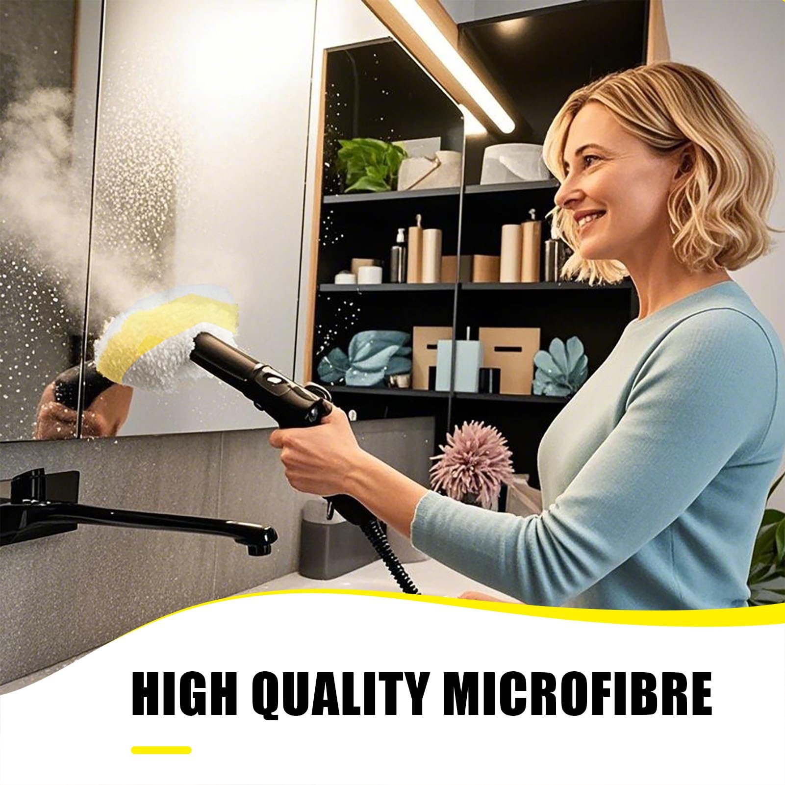12 Stück für Kärcher Dampfreiniger Zubehör, Rundbürste, Fugenbürsten, Handdüse Microfiber Cloth, Powerdüsen Set, Dampfreiniger Ersatzteile für kärcher SC1 SC2 SC3 SC4 SC5 5