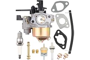 APPYU Carburetor w/Main Jet Kit Upgraded carb for Coleman BT200X CT200U Trail CT200U-EX CT200U-EXR Mini Bikes Go-Kart Baja Warrior MB165 MB200 196cc 200cc 212cc 6.5Hp Manual Choke Go kart Carb