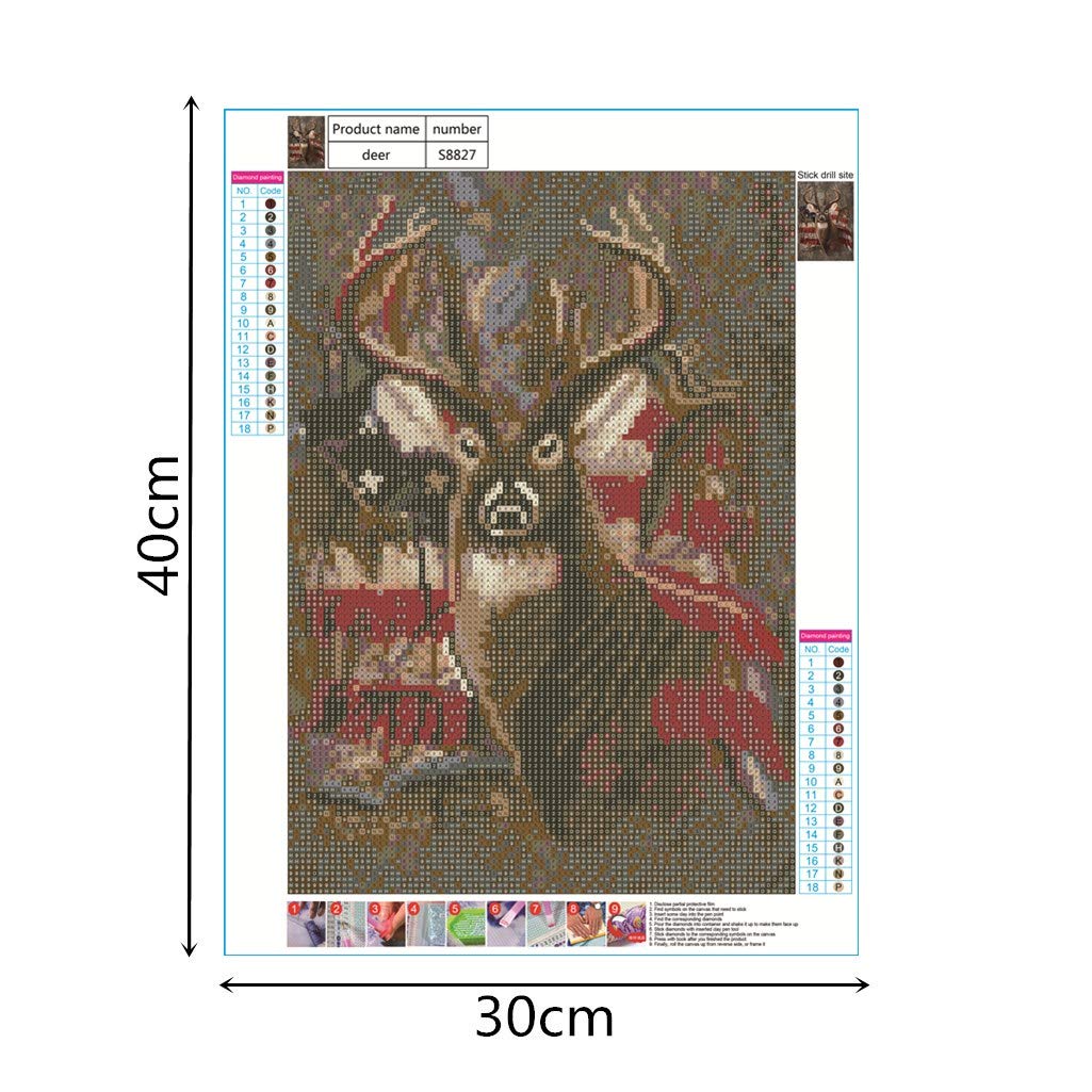 5D Diamond Painting for Adults by Number Kits, Full Drill Crystal Rhinestone Embroidery Pictures Arts Craft for Home Wall Decoration