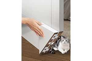 UNIK GRYTE Cat Door Corner, Thin Cat Door Hinges for Left and Right Doors, for Interior and Exterior Doors, Cat Corner Door Provides a Safe Space for Your Cat