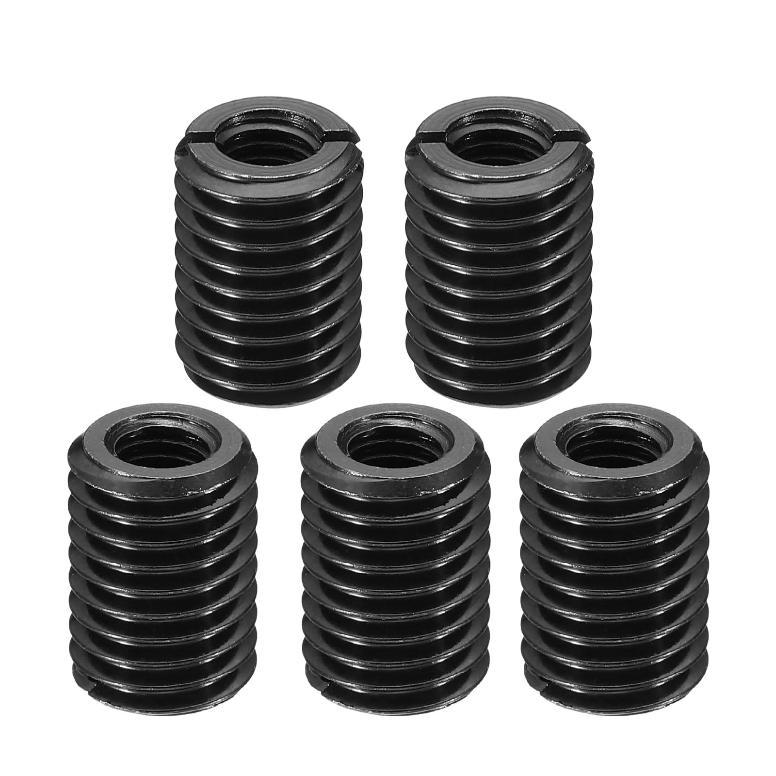 PATIKIL Grade 8.8 Carbon Steel Threaded Repair Insert Nut, 5pcs M8x1.25 Female to M14x2 Male High Strength Screw Sleeve Inserts Reducing Adapter Reducer 20mm