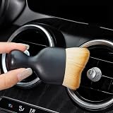 iHMeiju 2 Pcs Car Interior Cleaning Tool Brush Soft Bristles Curved Crevice view 2