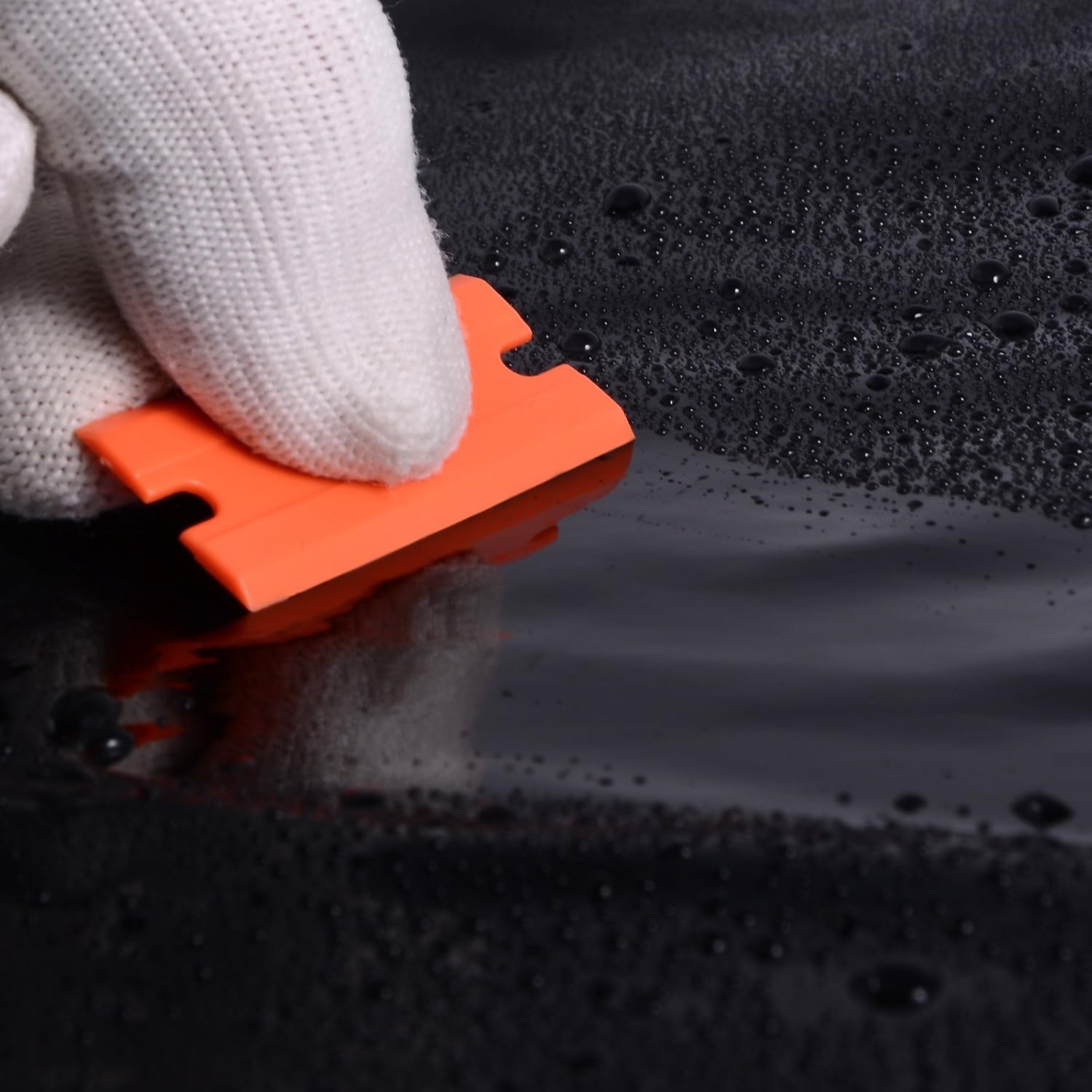 Ehdis 100 Pcs Plastic Blades for Scraper Blades Edges Plastic Scraper Blades for Removing Window Paint, Glass, Glue, Stickers - Image 4