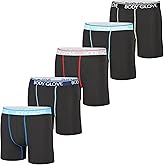 Body Glove Mens Boxer Briefs Multi Packs, Dry Fit Performance Value Underwear, Breathable Active Stretch Athletic Boxers