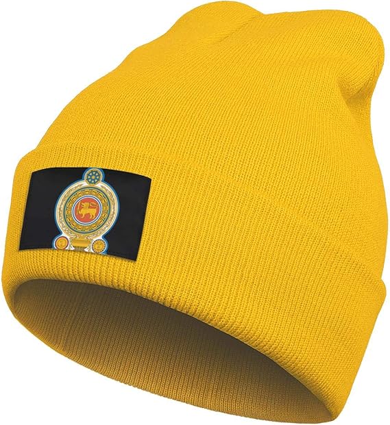 Beanie Hat for Men Women's SriLankaCoatofarms Acrylic
