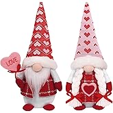 CRCZK Valentines Day Gnomes Plush Decor, Valentines Day Decorationes 2Pack Mr & Mrs Valentine's Day Decor Gnome Gifts, Table Centerpieces Elf Gnomes Ornaments - Valentines Day Gifts