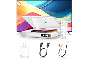 Mini DVD Player for TV, Region Free HDMI DVD Players with Memory Playback, HDMI & AV Output, Super Small Disc Player with USB