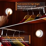 STAR-SPANGLED Tap Light 2.8 inch 5 Pack Warm White Battery Operated view 2