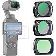 NEEWER Magnetic ND Filter Set Compatible with DJI Osmo Pocket 3 Creator Combo Accessories, Variable Neutral Density ND2-32 CPL Polarizing Black Mist Diffusion 1/4 Effect Filter, 2 Screen Protectors