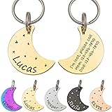 Anavia Starry Sky Theme Pet ID Tags in Half Moon