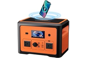 Tiexei Portable Power Station 665.6Wh, 600W(Peak 1800W) Solar Power Station, Battery Backup with UPS Function, Solar Generator for Home Emergency, Camping, RV,CPAP, 10 Outlets&LED Light