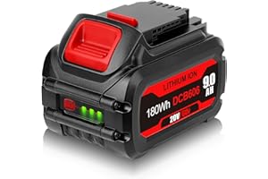 C DSANKE C DSANKE DCB606 20V/60V 9.0Ah Battery Replace for DeWalt 60V Flexvolt Battery Compatible with DeWalt DCB606 DCB612 DCB606-2 DCB609 DCB609-2 DCB204 DCB205 DCB206 20V/60V/120V MAX Cordless Power Tools