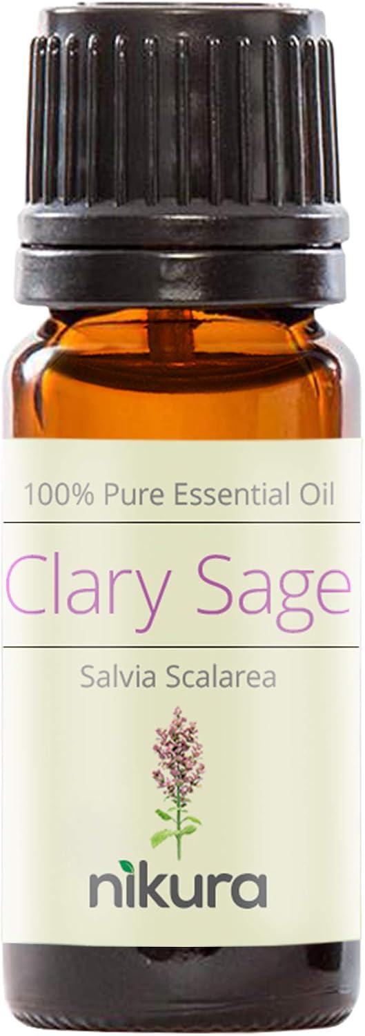 Nikura Clary Sage Essential Oil - 10ml, 10 ml (Pack of 1)