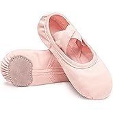 Stelle Ballet Shoes Toddler Slippers Highly Elastic Canvas Girls Ballerina Dance Shoes for Toddler/Little Kid/Big Kid/Women