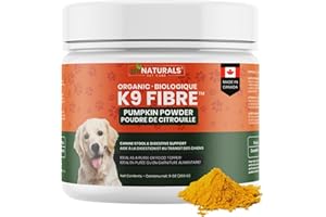 Pumpkin Powder for Dogs Organic 9 oz (255g) - Canadian Made - Premium Fibre - Canine Stool & Digestive Support - No Diarrhea 