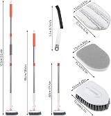 Thboxes 3 in 1 Shower Cleaning Brush 52in Extendable Scrubber with 3 Heads view 2