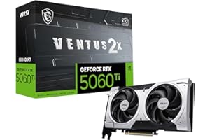 MSI Gaming RTX 5060 Ti 8G Ventus 2X OC Plus Graphics Card (8GB GDDR7,TBA-bit, Extreme Performance: 2617 MHz, DisplayPort x3 2