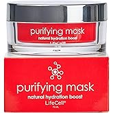 LifeCell Purifying Clay Mask – Deep Cleansing Facial Mask with Argan Oil, Green Tea, and Licorice Root – Exfoliates, Tightens Pores & Revitalizes Skin – 75ml