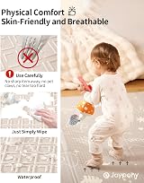 Joypony Play Mat 50x50 Inches Foldable Waterproof Anti-Slip Baby Floor Mat view 5