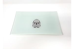 E.G.G. Stormtrooper Shatter Resistant Glass Tray: Decorative/Collectable High Resolution Gift