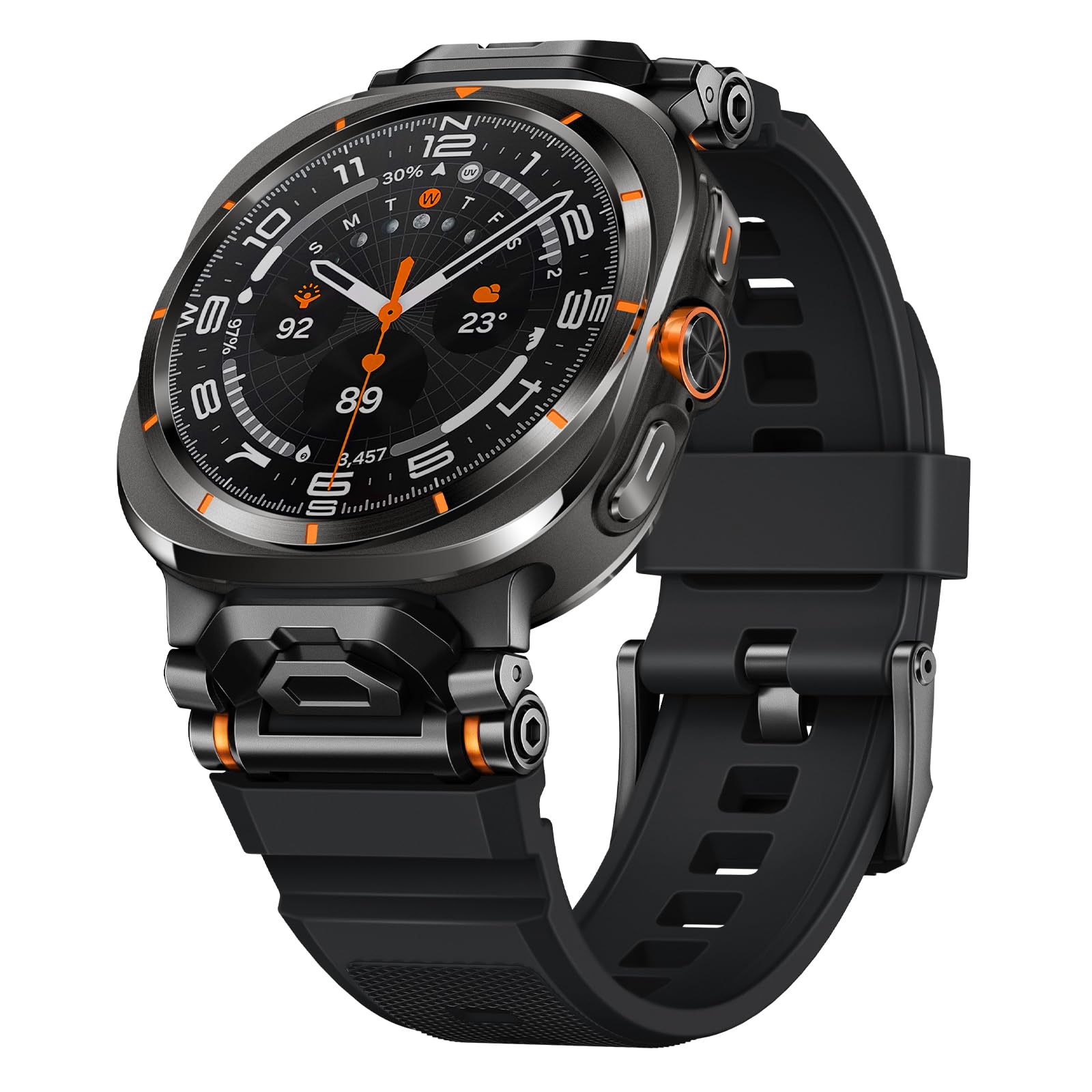 Photo 1 of Suitisbest Sport Band Compatible with Galaxy Watch Ultra Bands 47mm (2025/2024), Samsung Ultra Watch Band for Men Women - Soft Silicone Samsung Watch Ultra Strap with Durable Stainless Steel Connector