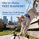 rabbitgoo Cat Harness and Lead Set XS Blue Reflective Escape Proof view 3