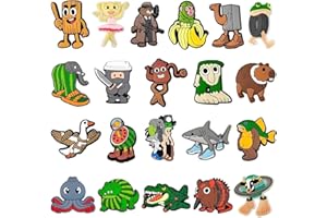 21Pcs Cute Shoe Charms for Clogs, DIY Footwear Accessories, Perfect Christmas/Birthday Gifts for Kids-ZXJ-QZYS21