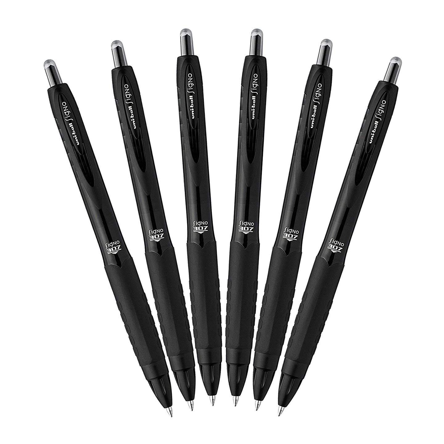 uni-ball Signo 307 - Fine Retractable Rollerball Pen (Black)