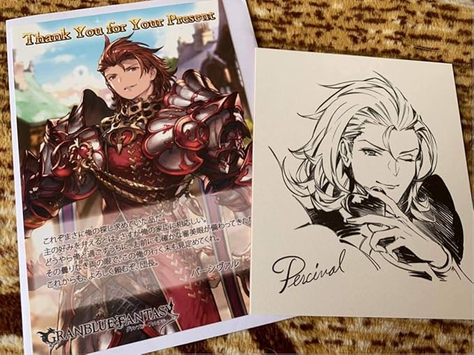 Amazon Co Jp グランブルーファンタジー グラブル バレンタイン ホワイトデー お返し 19 カード 色紙 パーシヴァル ホビー 通販