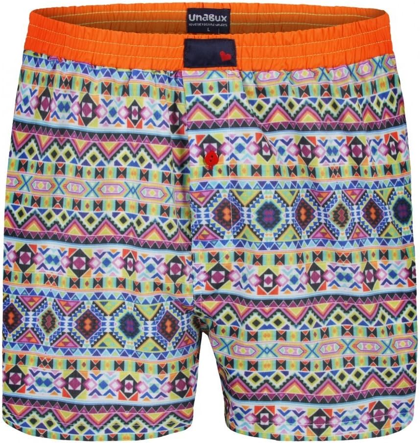 UNABUX Boxer Shorts - Colourful Undies Designer Boxers Boxershorts Trunks Underwear for Men or Women SIZE XXL