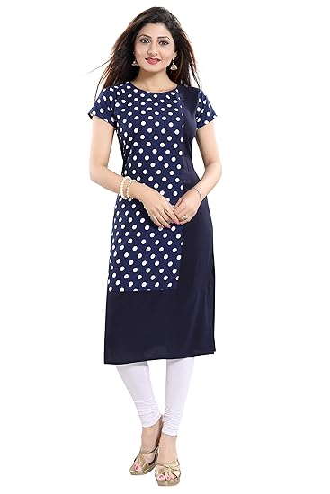Women's crepe straight Kurta