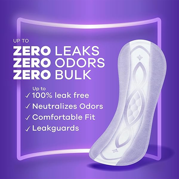 ALWAYS DISCREET INCONTINENCE PANTY LINERS FOR BLADDER LEAKS, SIZE 2, VERY LIGHT ABSORBENCY, 120 COUNT