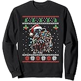 Cow Christmas Lights Ugly Christmas Sweater Farmer Xmas Sweatshirt